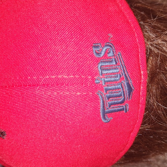 Vintage MLB Pro Line Portland Beavers Twins Red Black Baseball Hat 7 3/8 Rare - Picture 6 of 12